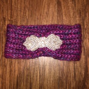 Head warmer/Ear covers with Big Bling Bling